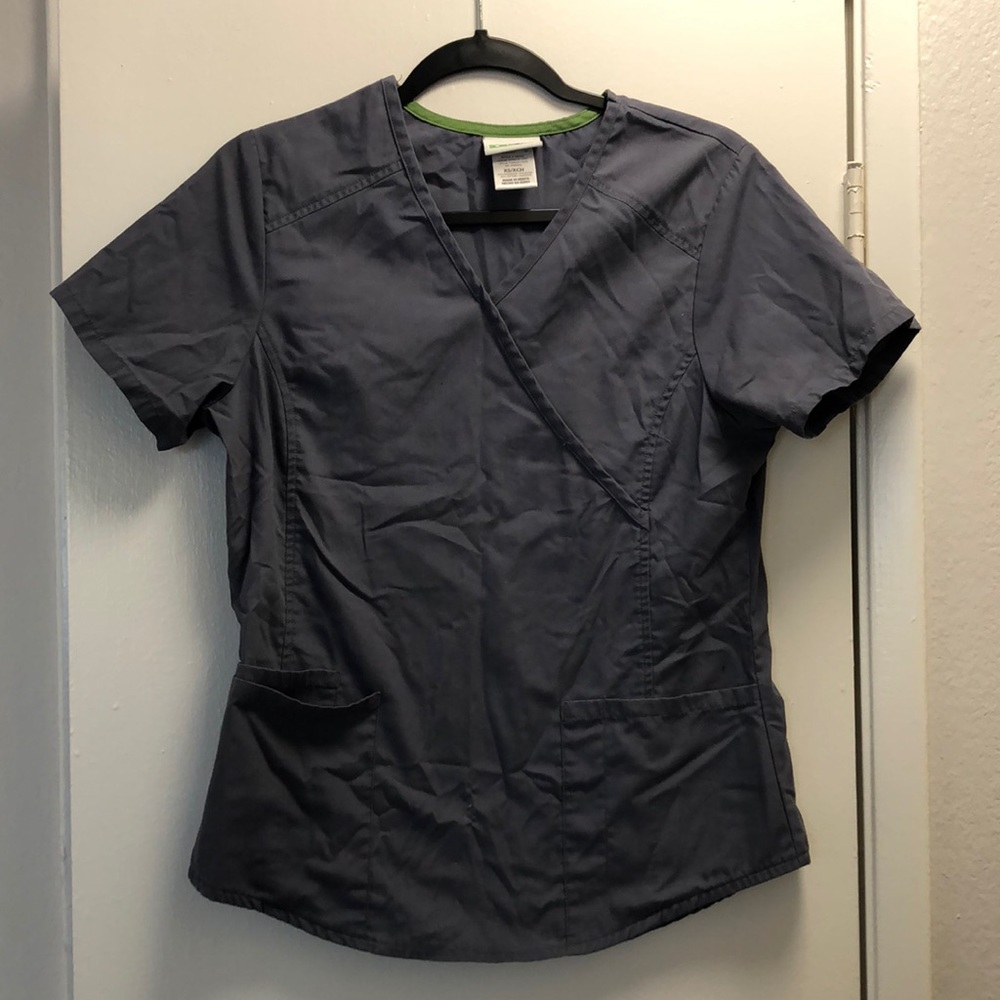 Grey scrub top